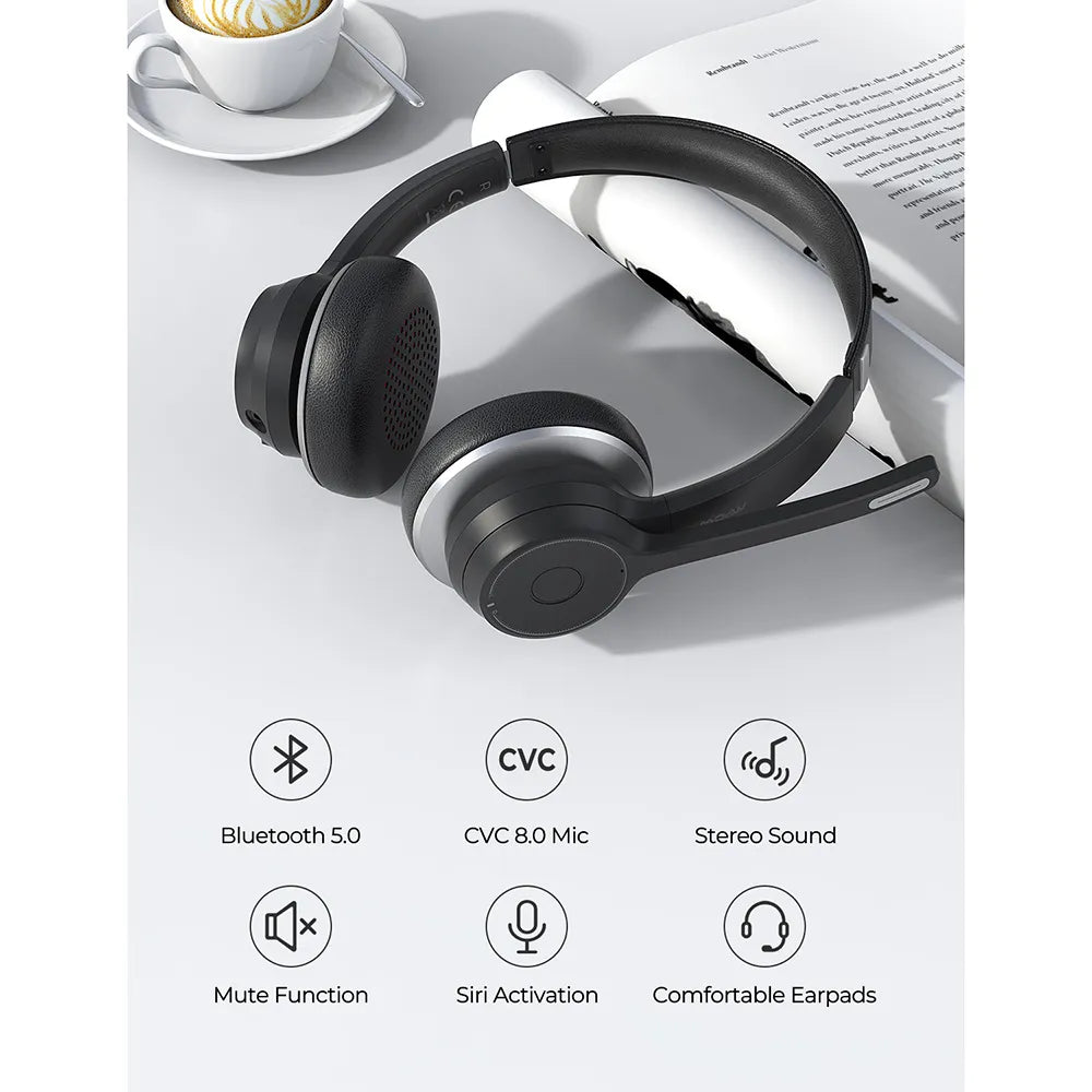 Bluetooth 5.0 Headset With Mic