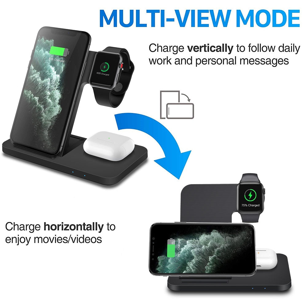 Wireless Charger Dock Station  Charging Stand