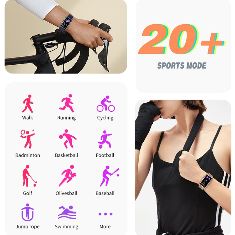 1.47-inch Full Touch Fitness Tracker Waterproof Smartwatch For Huawei Xiaomi Phone