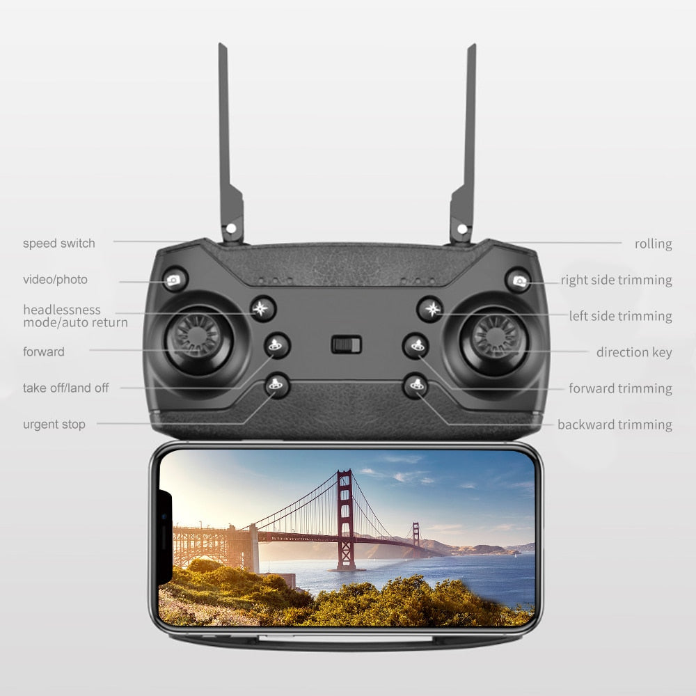 Unleash Your Inner Sky Captain: Own the Skies with the 1080P HD Foldable Drone!